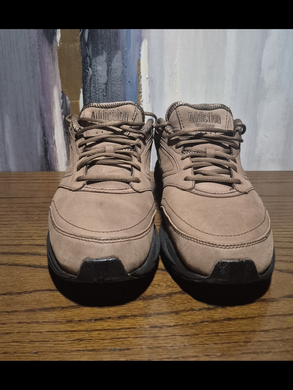 Brooks Men's Addiction Lace-Up Sneakers in Taupe